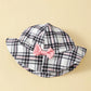 Cute Plaid Design Summer Polyester Outfit Set / Ruchi