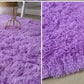 Appealing Design Solid Pattern Non-Slip Polyester Area Rug / Ruchi 