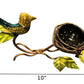 Elegant Metal Wall Hanging Of Bird With Nest / Ruchi