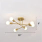 Antique Flush Mount Style Chandelier Ceiling Lamp