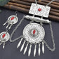 Afghan Classical Style Stone Carved Necklace Set / Ruchi