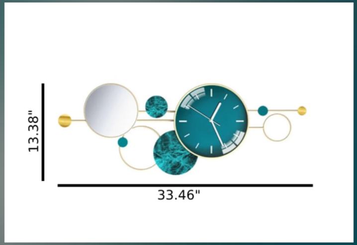 Classic Luxurious Metal Wall Clock / Ruchi