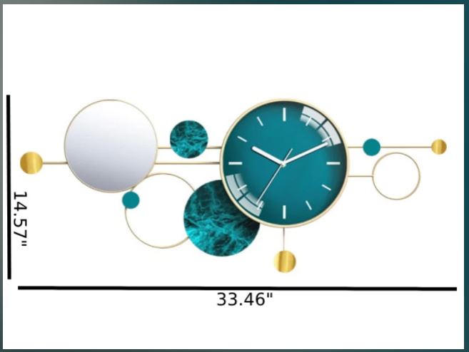 Classic Luxurious Metal Wall Clock / Ruchi