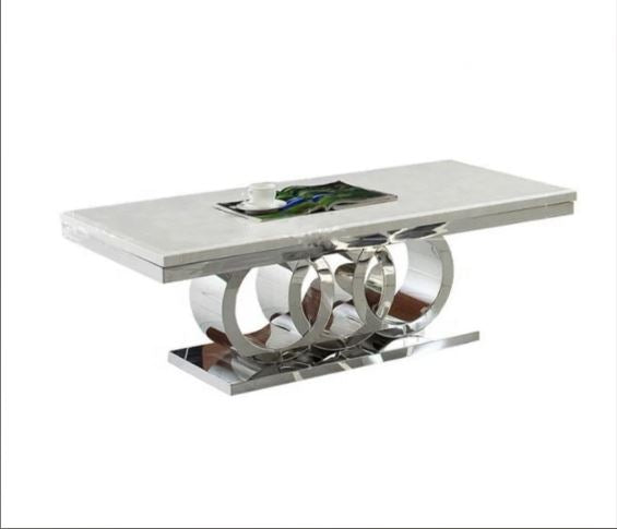 Modern Marble Tabletop Coffee Table / Ruchi