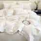 Enchanting White Stripe Design Cotton Bedding Set / Ruchi