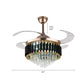 42 Inches Remote Controlled LED Fan Chandelier / Ruchi