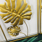 Enticing Handcrafted Leaf Style Golden Metal Wall Hanging / Ruchi