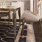 Luxurious Metallic Marble Top Dining Table Set / Ruchi