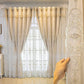 Elegant Double Layer Pattern Embroidered Tulle Window Curtain / Ruchi