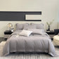 Enchanting White Stripe Design Cotton Bedding Set / Ruchi