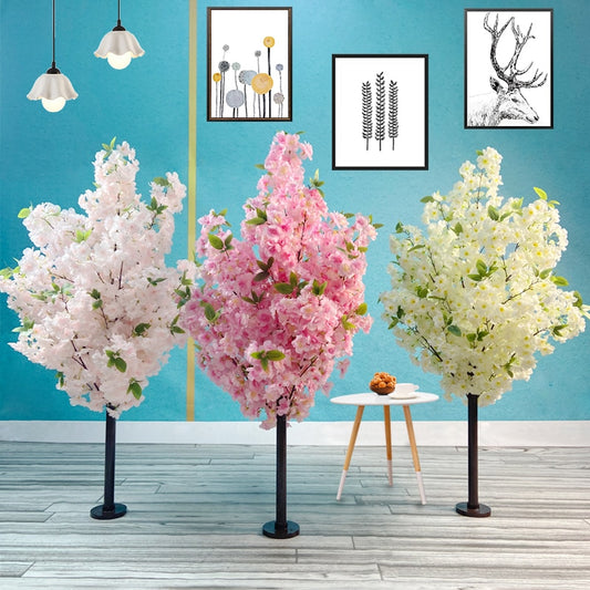 Artificial Silk Petals Cherry Tree For Home Decor / Ruchi