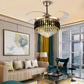 42 Inches Remote Controlled LED Fan Chandelier / Ruchi