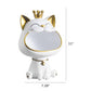 Endearing Laughing Cat Resin Statue With Storage / Ruchi