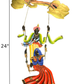 Pleasant Radha Krishna On A Swing Metal Wall Craft / Ruchi