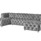 Classical Velvet Fabric Upholstery Modular Sectional Sofa / Ruchi