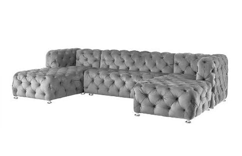 Classical Velvet Fabric Upholstery Modular Sectional Sofa / Ruchi