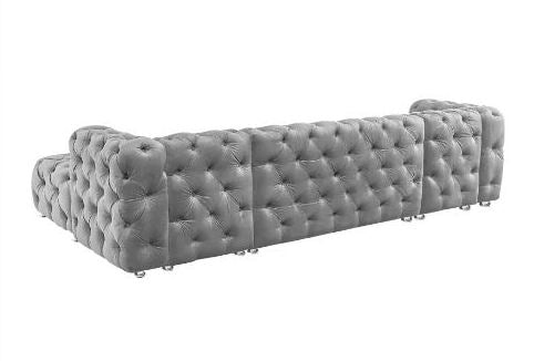 Classical Velvet Fabric Upholstery Modular Sectional Sofa / Ruchi