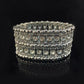 Classic Luxury Woven Glossy Round Stone Beaded Bracelet / Ruchi