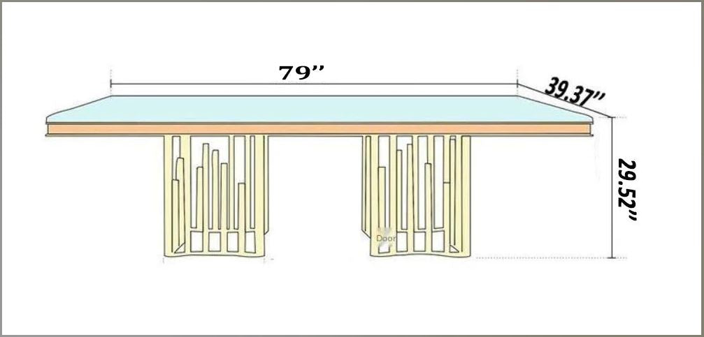 Modern Marble Top Stylish Dining Table Set / Ruchi