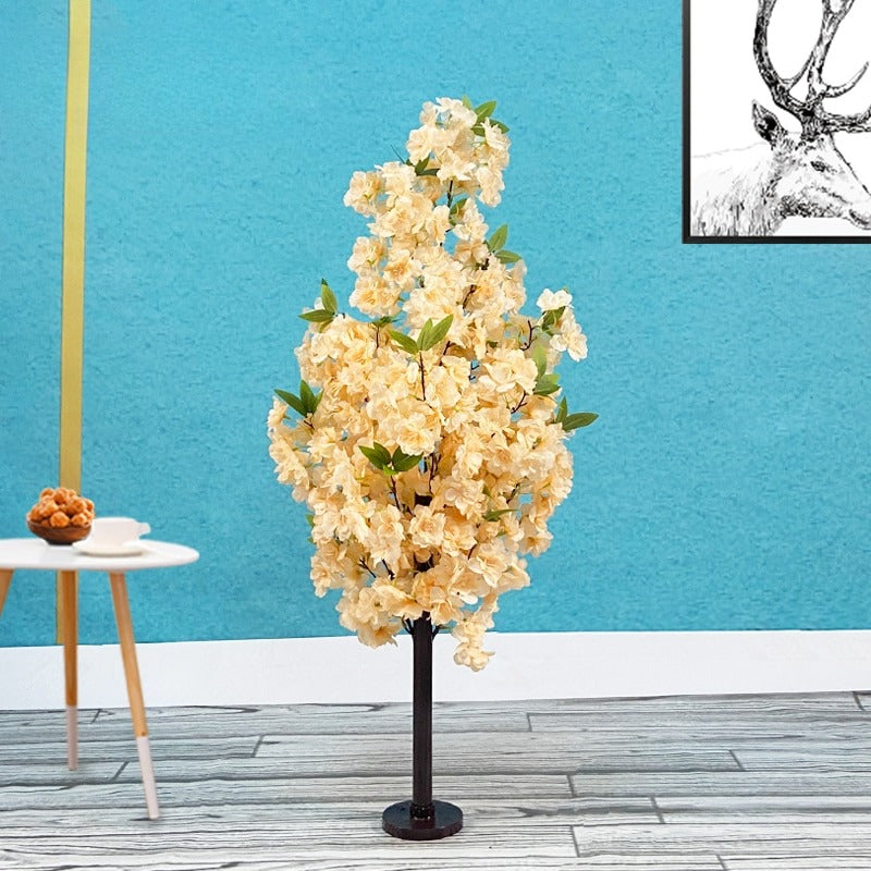 Artificial Silk Petals Cherry Tree For Home Decor / Ruchi