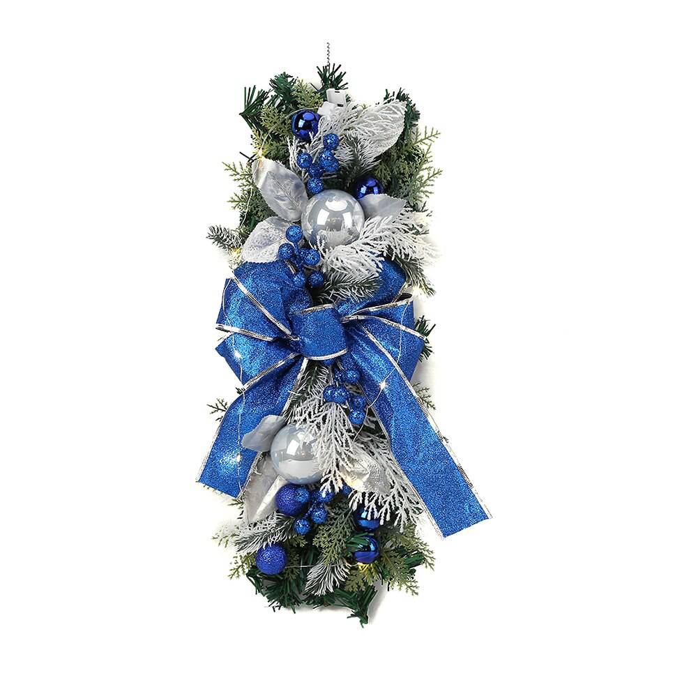 Artificial Berry Pine Garland Christmas Wreath For Stairway Decoration / Ruchi