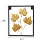 Enticing Handcrafted Leaf Style Golden Metal Wall Hanging / Ruchi