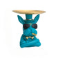 Charming Dog Statue With Metal Tray For Desk Decor / Ruchi