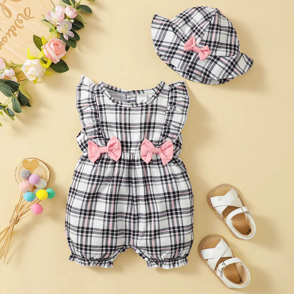 0-18 Months Baby Girl Plaid Design Summer Clothing / Ruchi