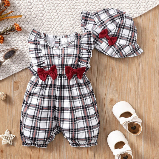 0-18 Months Baby Girl Plaid Design Summer Clothing / Ruchi