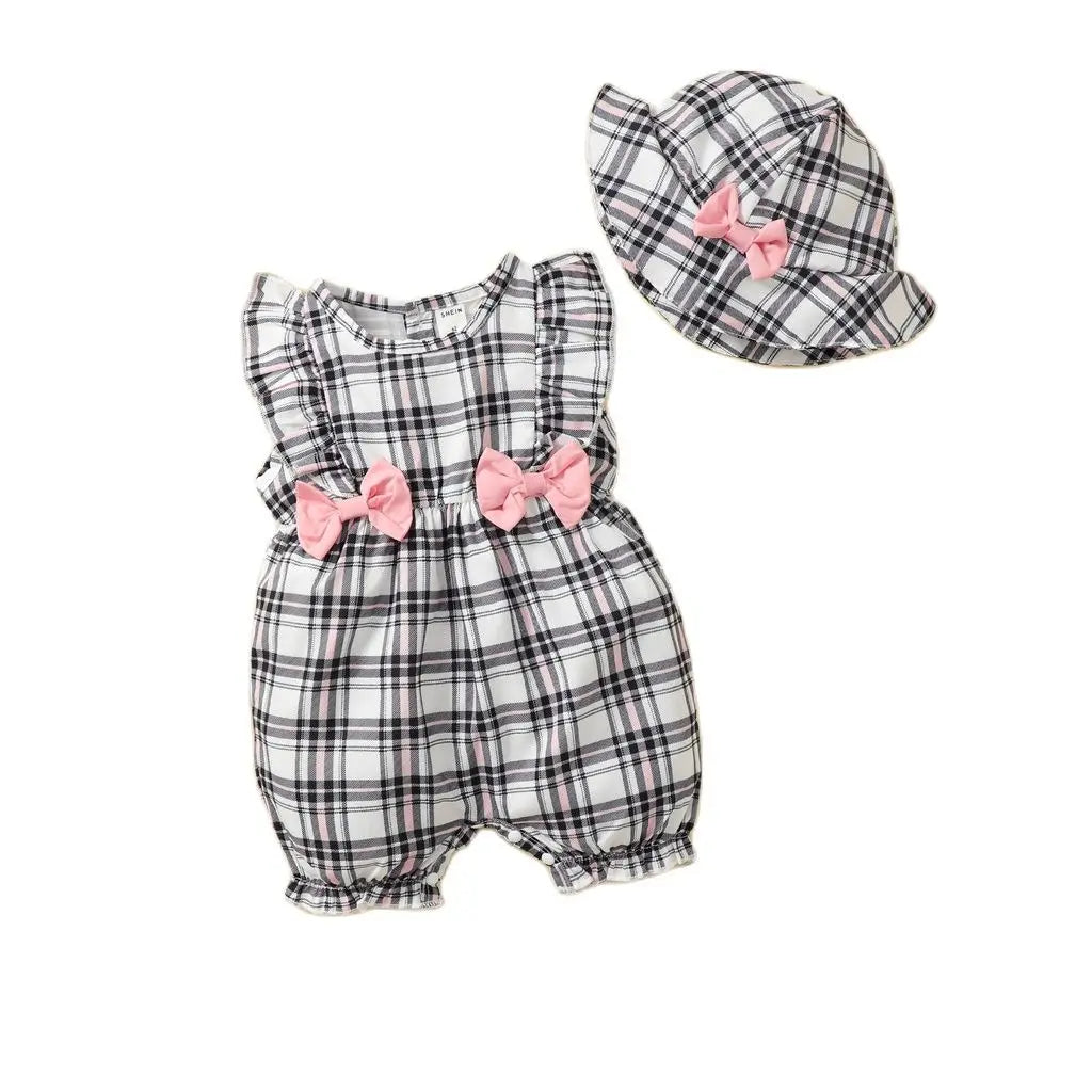 0-18 Months Baby Girl Plaid Design Summer Clothing / Ruchi