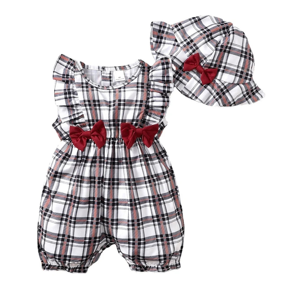 0-18 Months Baby Girl Plaid Design Summer Clothing / Ruchi