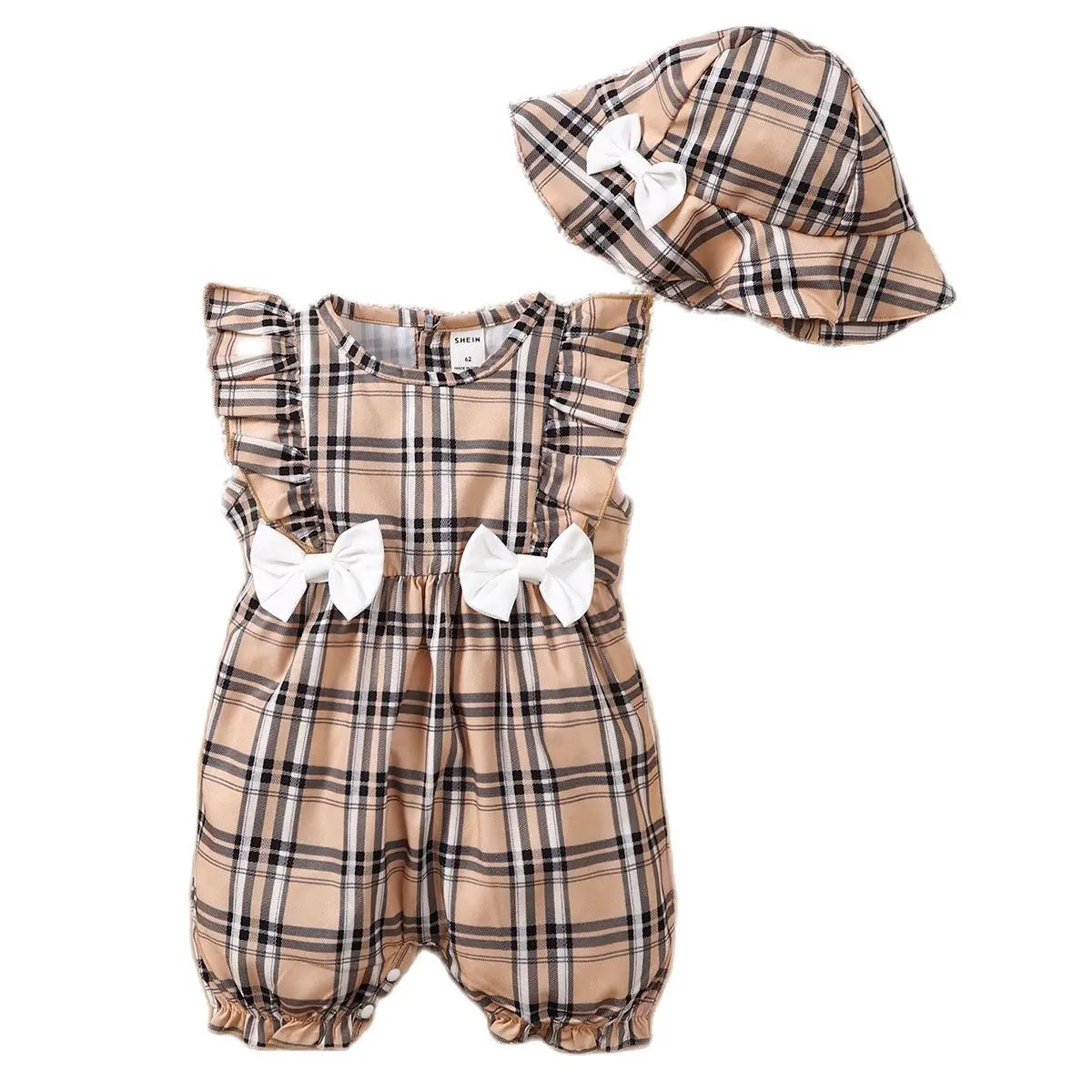 0-18 Months Baby Girl Plaid Design Summer Clothing / Ruchi