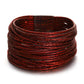 Charming Glittery Wrapped Leather Bracelet / Ruchi