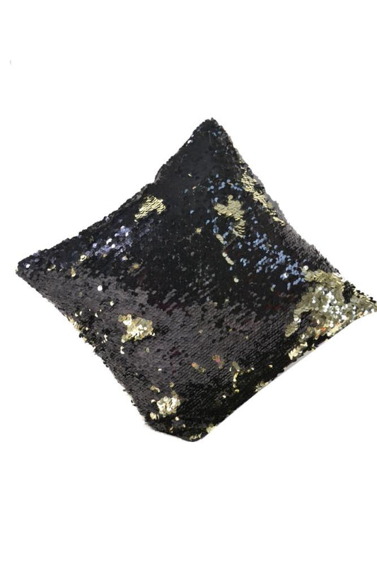 Enticing Sequined Short Plush Removable Set Of 2 Cushion Covers / Ruchi