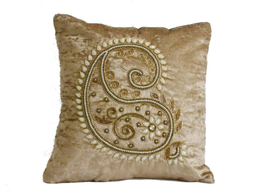 Impressive Hand Embroidered Velvet Cushion Covers / Ruchi