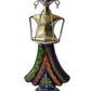 Metal Chromatic Endearing Showpiece Of Figurine Playing Dholak / Ruchi