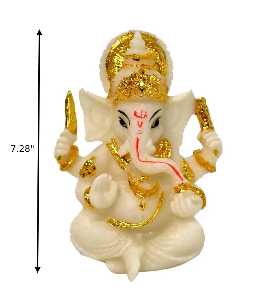 Remarkable 1 Pc Resin Decorative White Statue / Ruchi