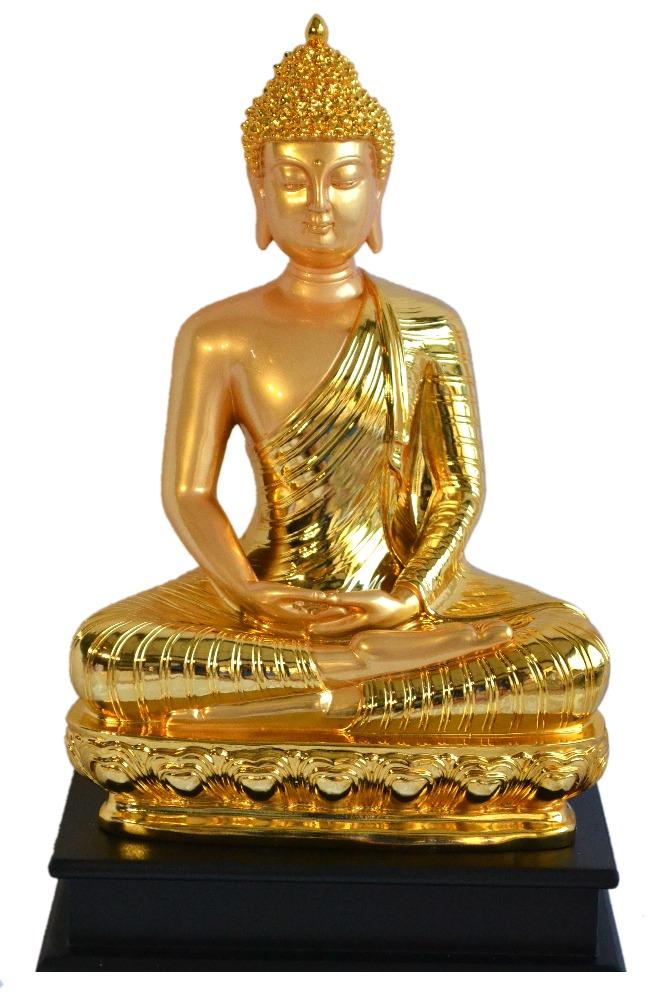 Spellbinding Golden Polished 1 Pc Polystone Decorative Show Piece / Ruchi