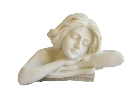 Ravishing Dreamy White Sandstone Sculpture / Ruchi