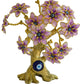 Evil Eye 12 Flowers Purple And Gold Tree For Good Luck / Ruchi
