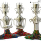 Exquisite 11 Inches Silver Polished Set Of 3 Musician Statue / Ruchi