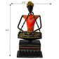 1 Pc Enticing Marvelous Metal Sculpture Of A Tribal Musician For Home décor / Ruchi