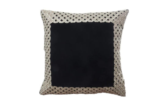 Endearing Velvet Fabricated Black Cushion Cover (Set Of 5) / Ruchi