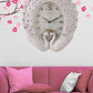 Exquisite Battery Operated Swan Designed Glass Wall Clock / Ruchi