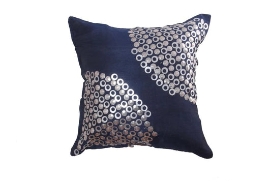 Exotic Hand Embroidered 16 x 16 Inches Cushion Cover / Ruchi