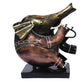 Adorable Brown And Gold Metal Figurine Playing Musical Instrument   / Ruchi