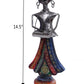 Extraordinary Metal And Wood Fusion Traditional Showpiece / Ruchi