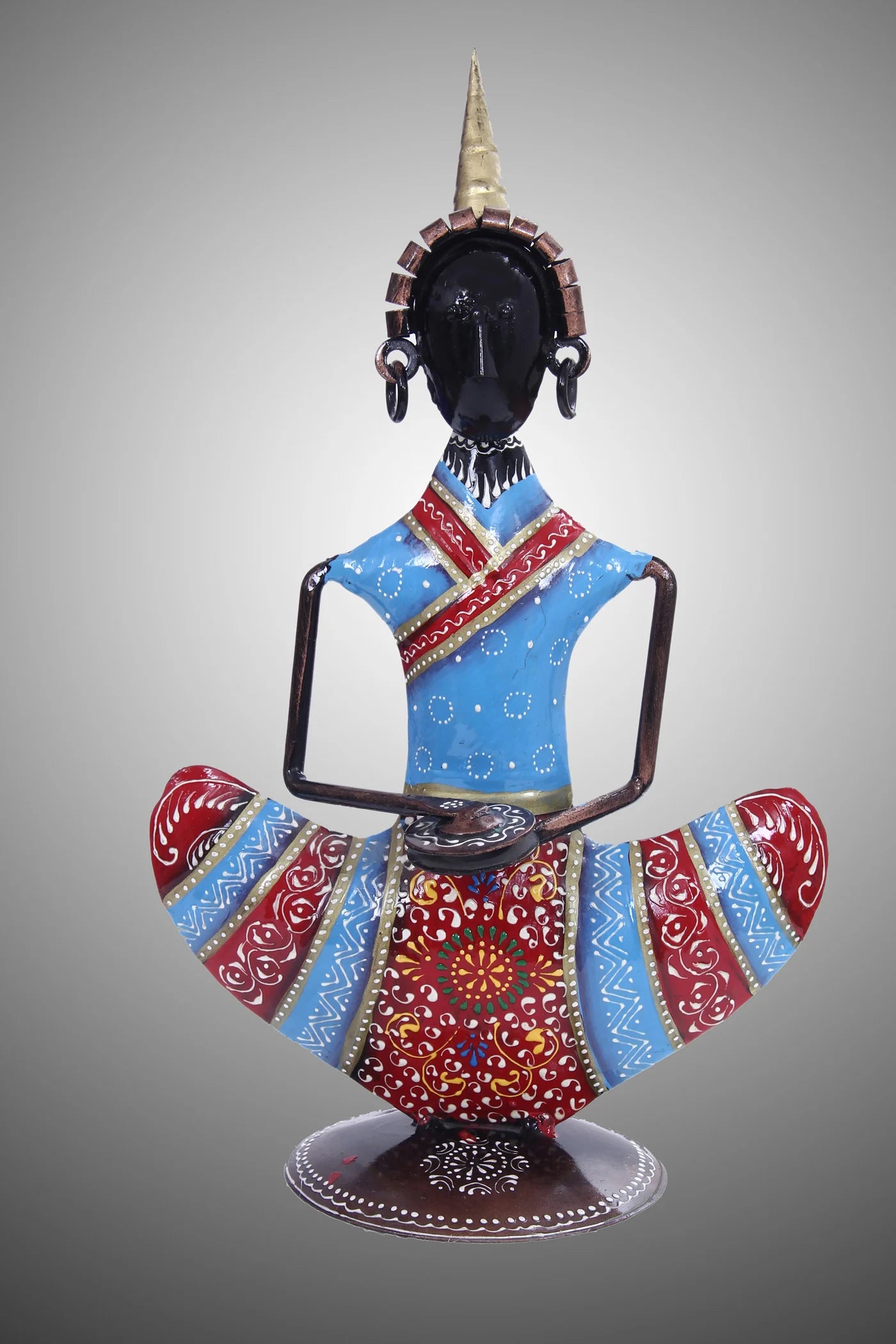 Amazing Handcrafted Metal Decorative Piece With Vibrant Color /  Ruchi