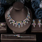 4 PCs Cubic Zirconia Crystal Women Necklace Set / Ruchi
