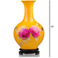 Skillfully Crafted 1 Pc Yellow Ceramic Flower Vase / Ruchi